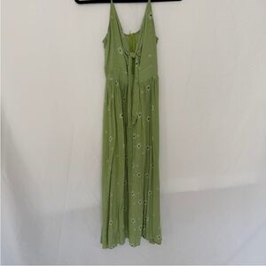 Green Floral Maxi Dress